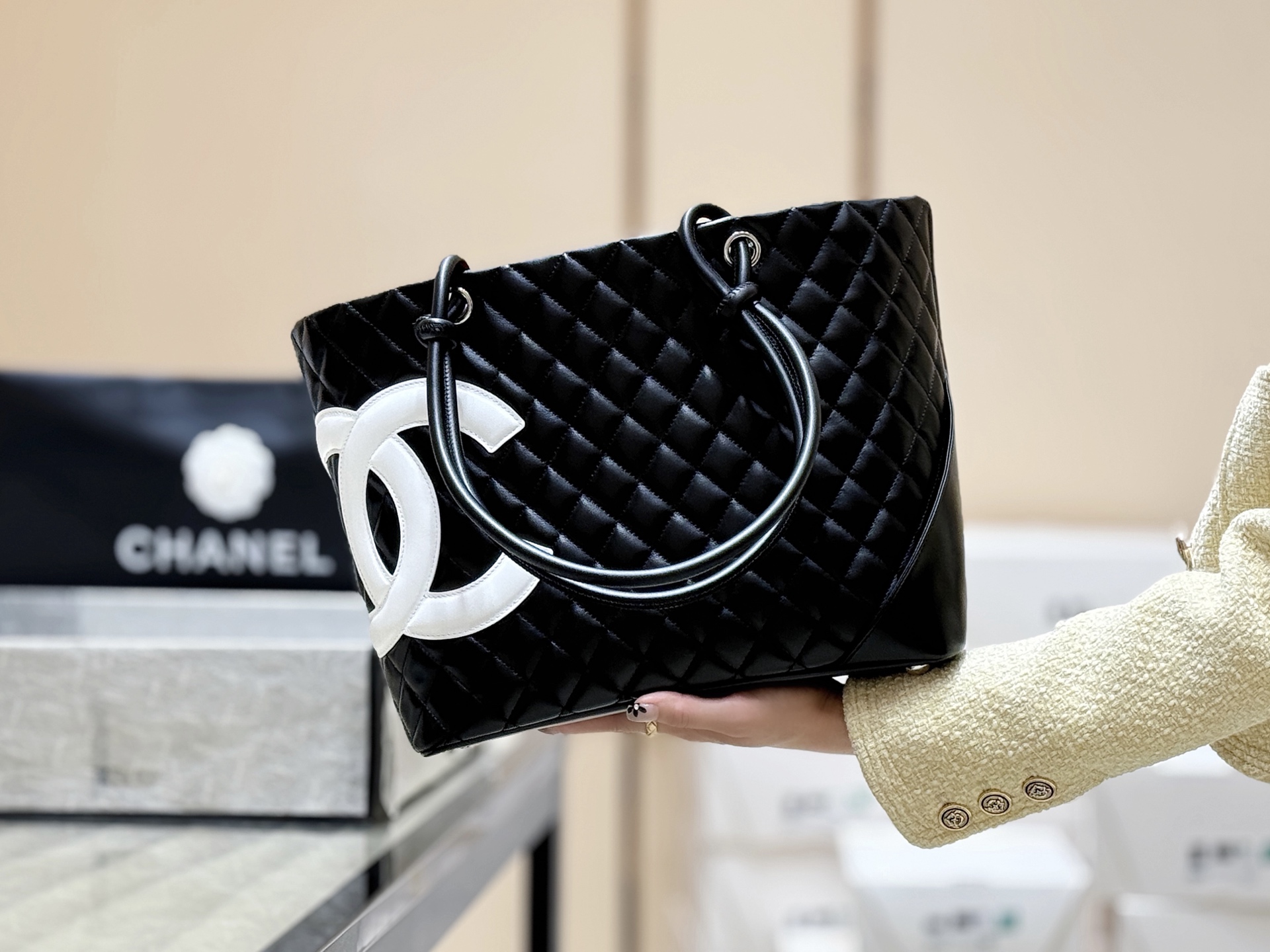 Chanel used Cambon tote A29795 00158