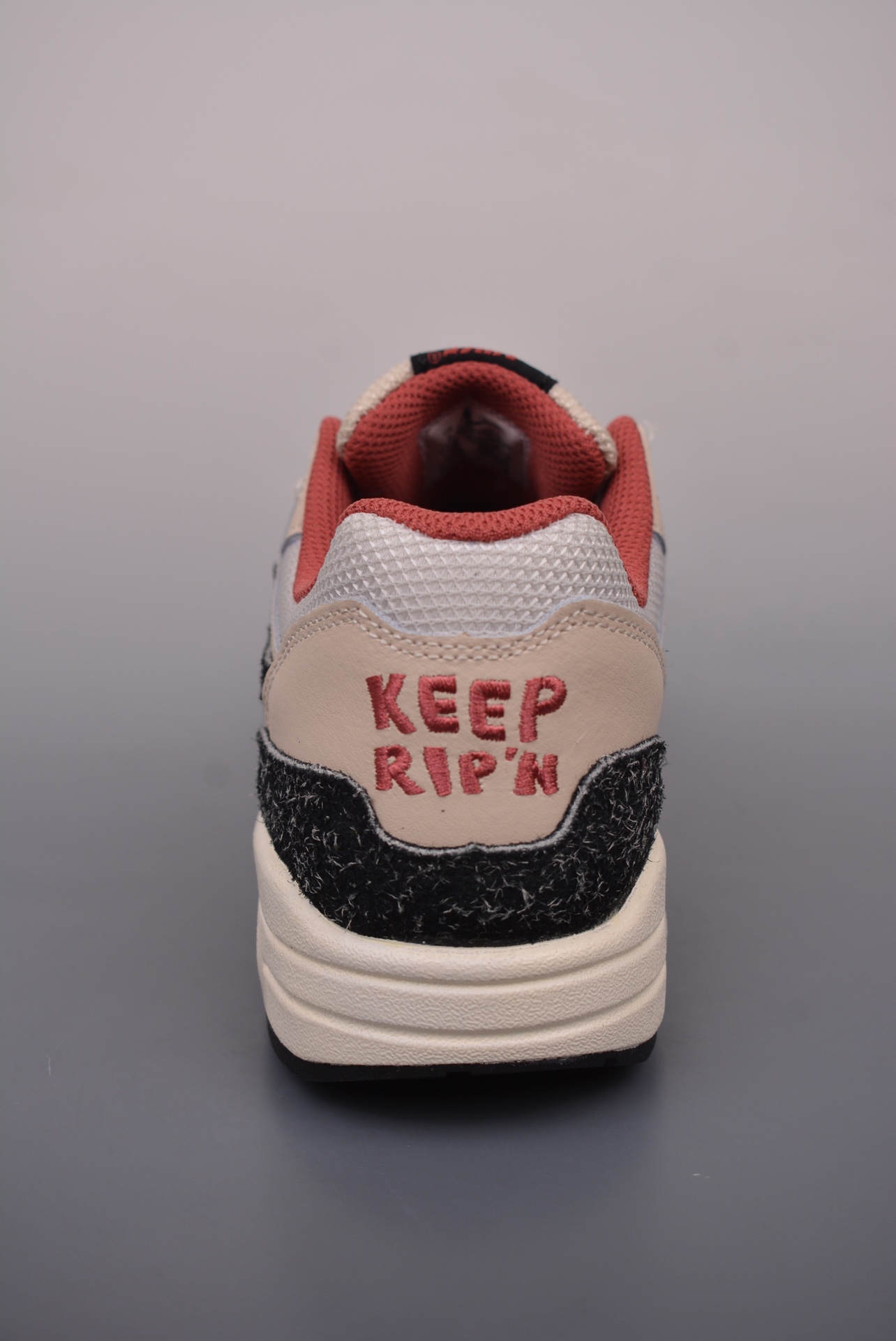 Nike Air Max 1Keep Rippin Stop Slippin 2.0 Black White Grey Embroidery FD5743-200