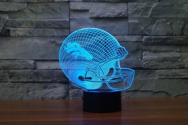 DENVER BRONCOS 3D LED LIGHT LAMP