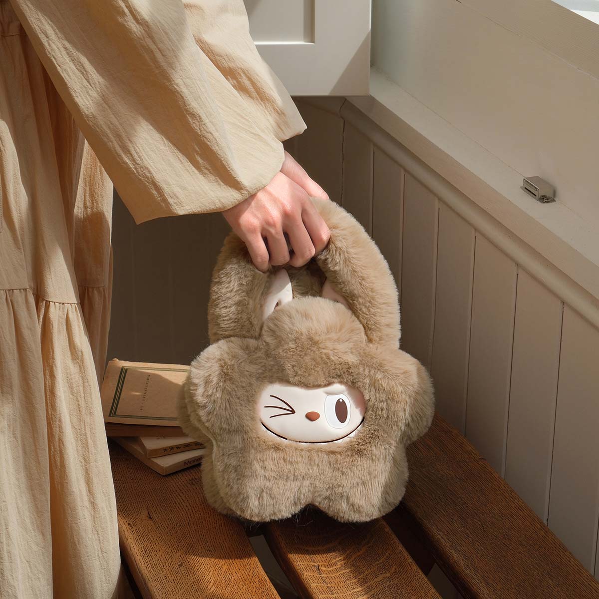 POP MART THE MONSTERS Plush Flower Bag (Brown)