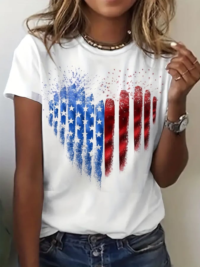 Women's We The People Print Casual T-Shirt