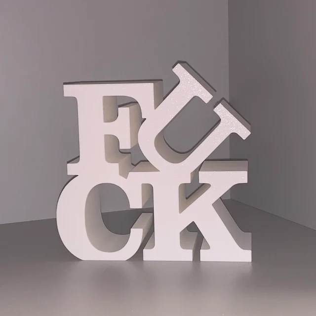 Fuck Ornamental Art Piece | Positive expressions about Fuck