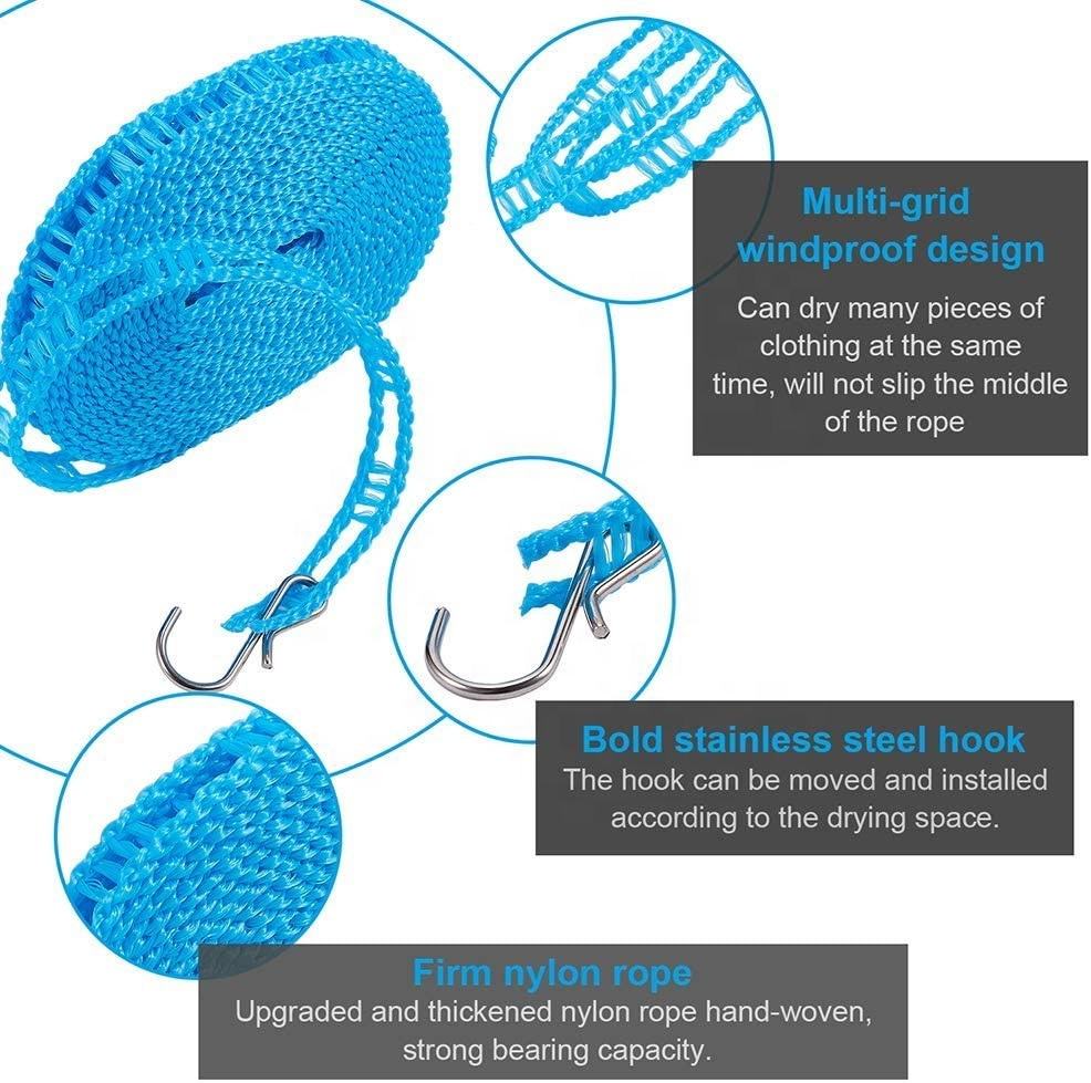 🔥Last Day 50% OFF🔥Windproof Non-Slip Clothesline(32 ft)🔥BUY 3 GET 2  FREE(5 PCS)