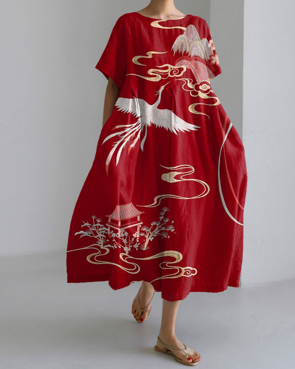 Women's Stand-Alone Short-Sleeve Dress