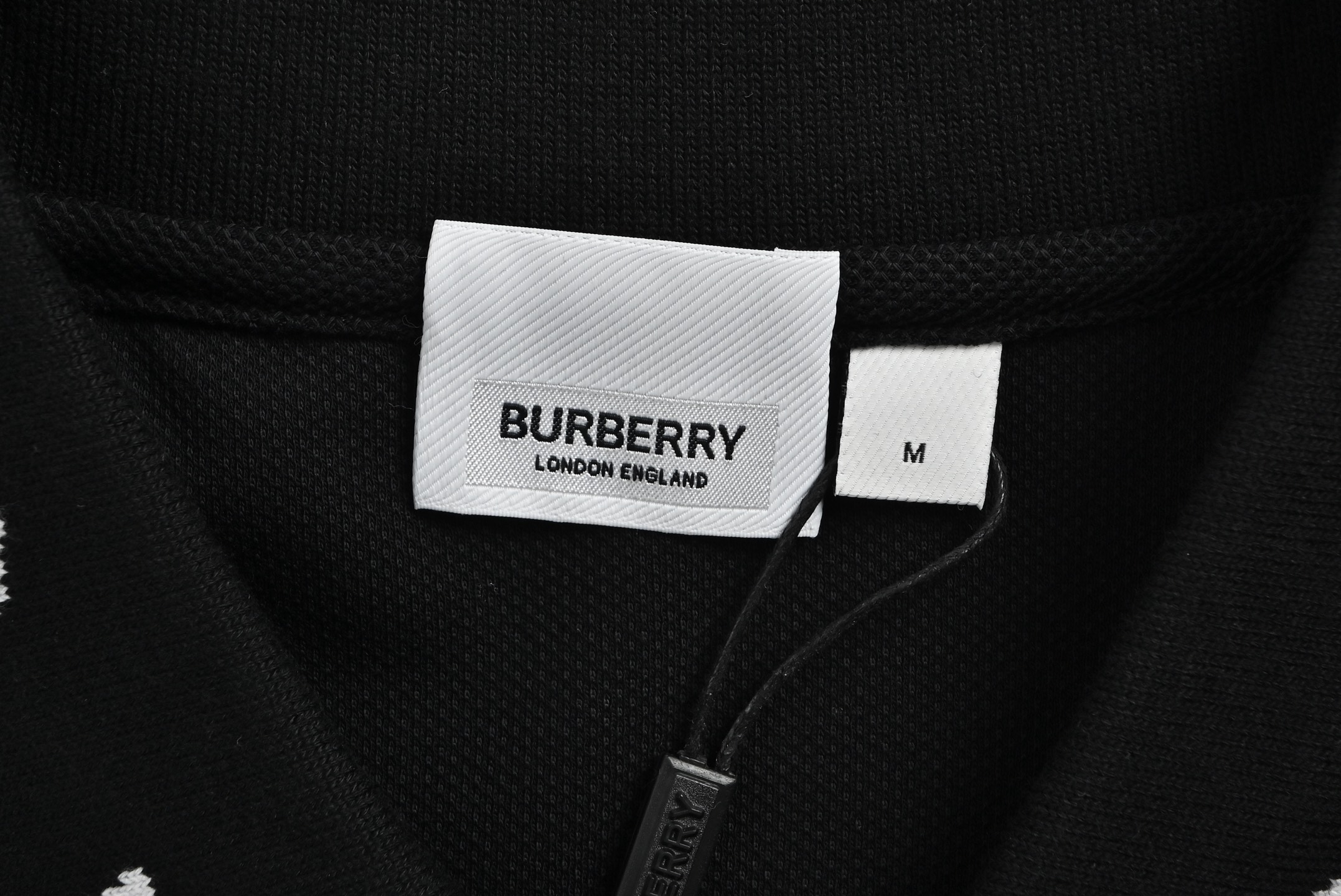 Burberry Letter Collar Polo Short Sleeve