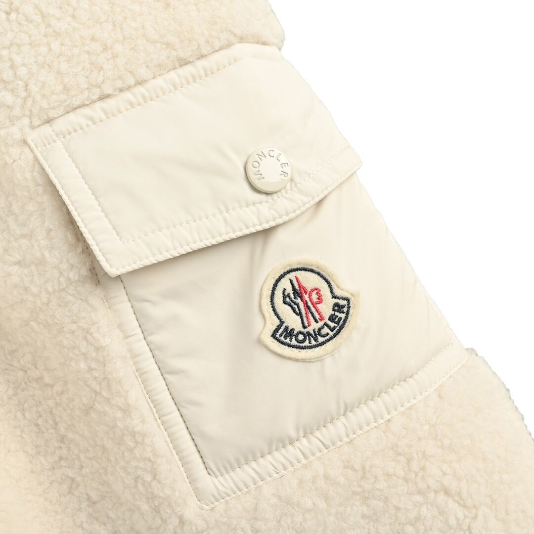 Moncler 24Fw Escaut Women's Fur and Sherpa Down Jacket