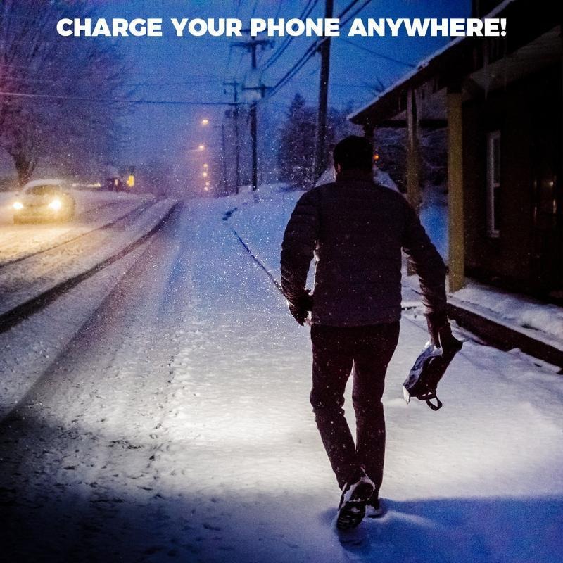 💥ON SALE💥2-in-1 POWER BANK FLASHLIGHT | Super Bright, USB Rechargeable, Zoomable