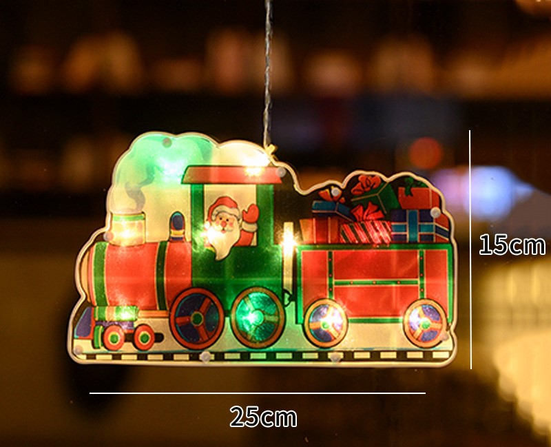 New painted suction cup led lights for Christmas