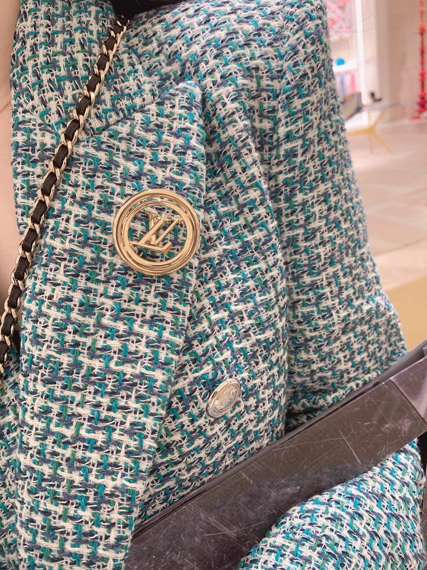 Louis Vuitton Letter Brooch