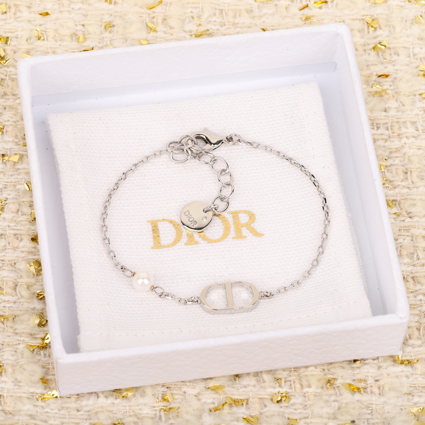 Dior Pearl Chain Bracelet