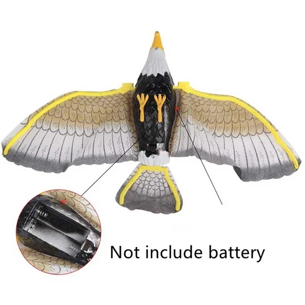Waggfluence Bird Simulation Interactive Hanging Parrot/Eagle Flying Toy for Cats