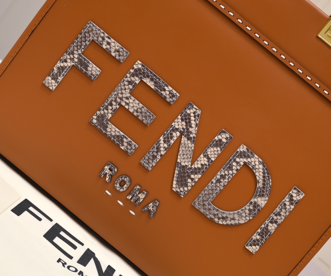 FENDI TOTE snake print tote bag 3363
