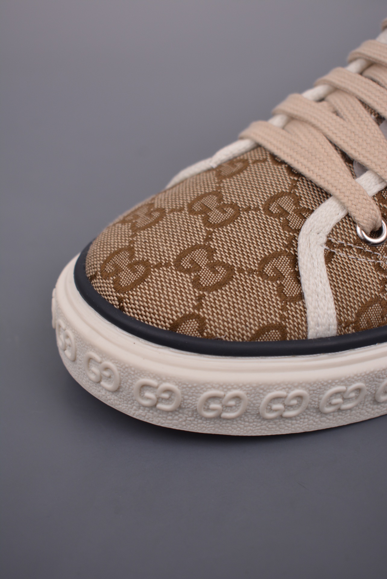 Gucci Tennis 1977 Print Sneaker Brown Green Red