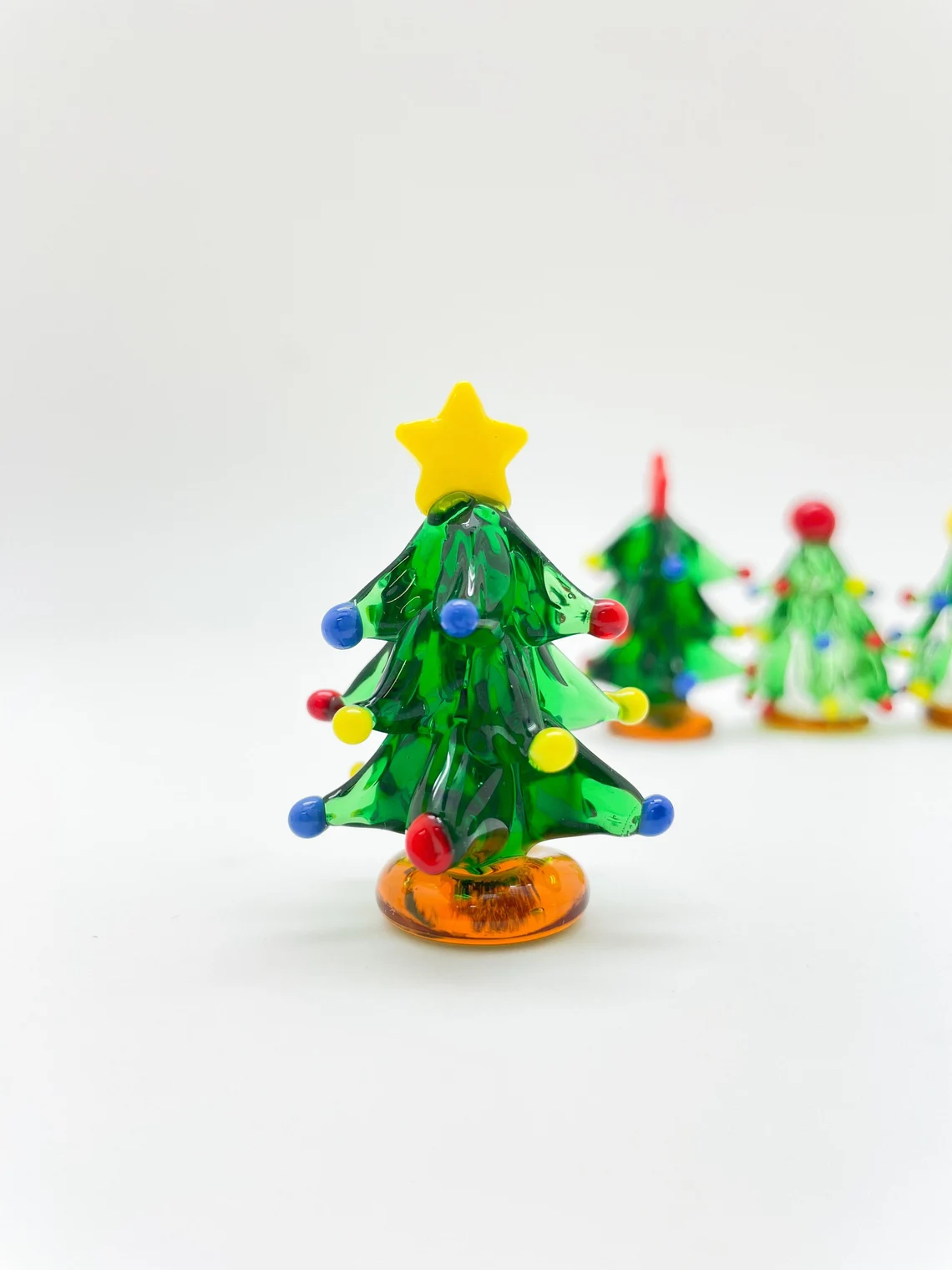 🔥LAST DAY 49% OFF - 🎁Handmade Glass Christmas Tree Statue