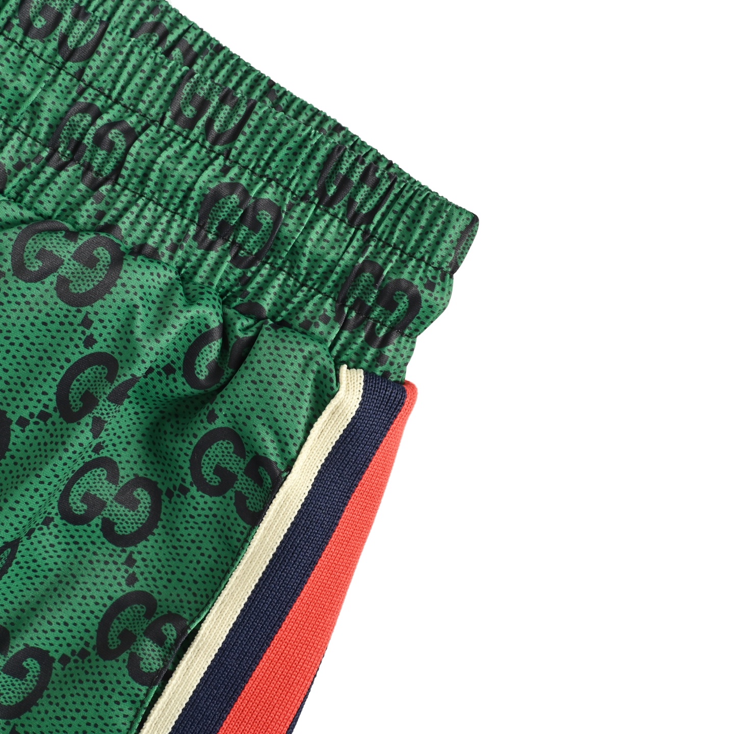 Gucci 25ss side webbing all-over monogram beach shorts