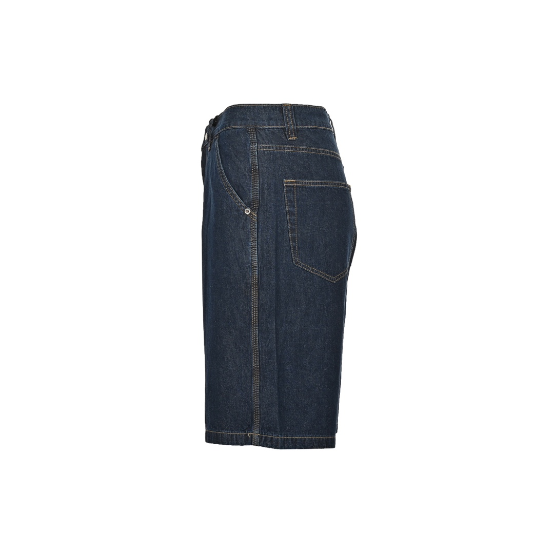 Prada 24ss denim shorts with triangle logo