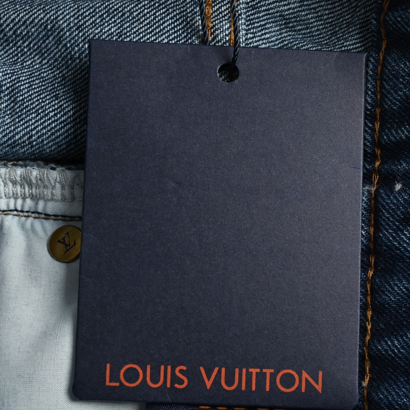 Louis Vuitton 24Fw sun-faded washed denim jacket