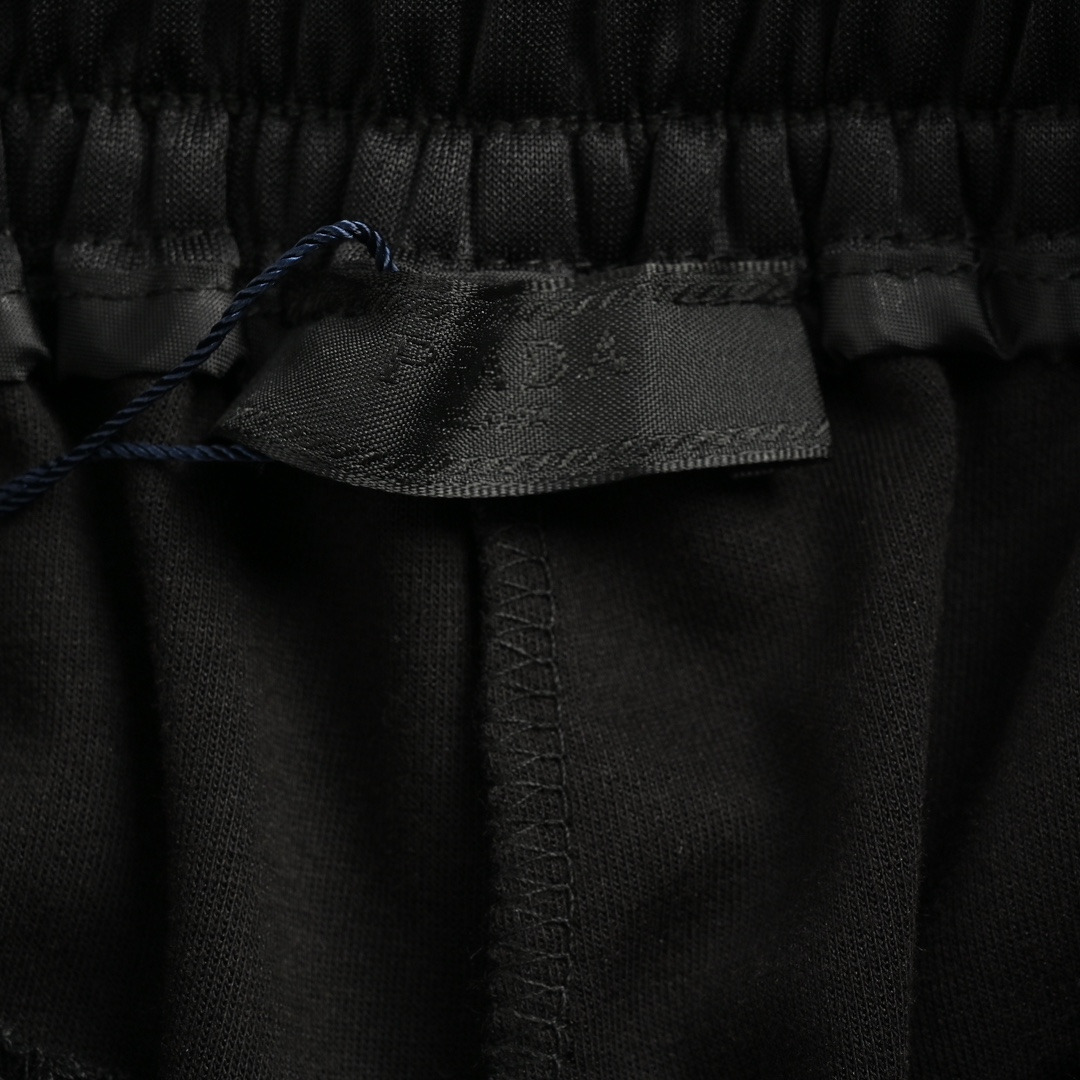 Prada 24ss silk colorblock bermuda shorts
