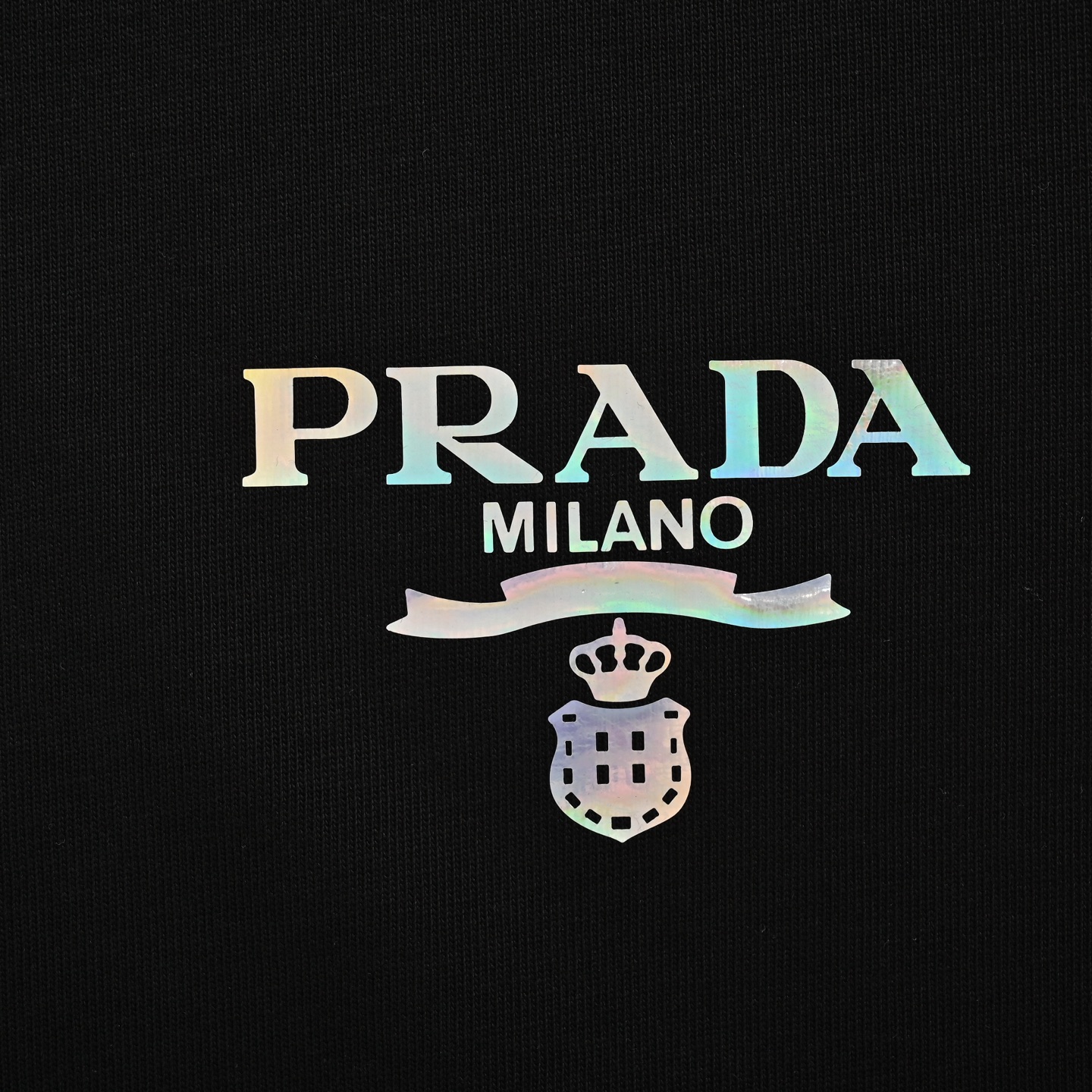 Prada 25ss laser logo print short sleeve