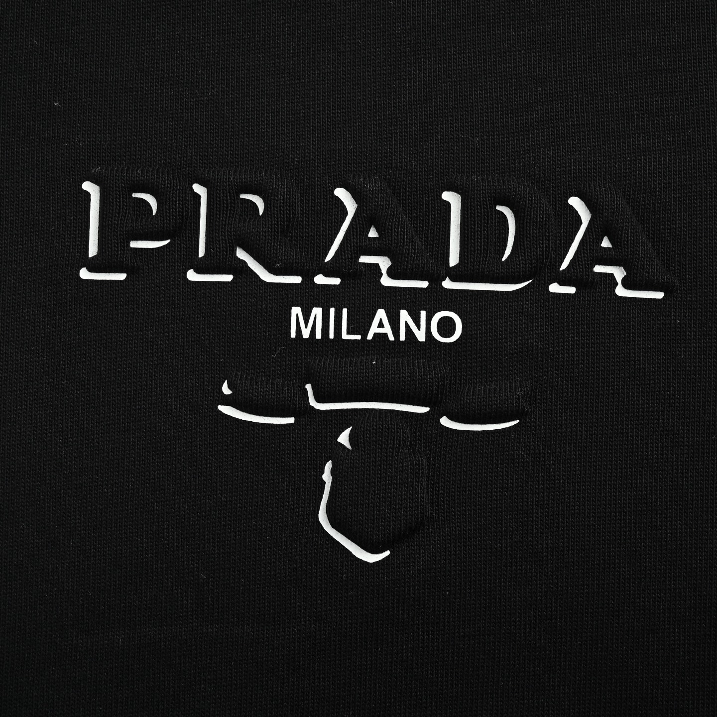 Prada 24ss embossed logo short sleeve