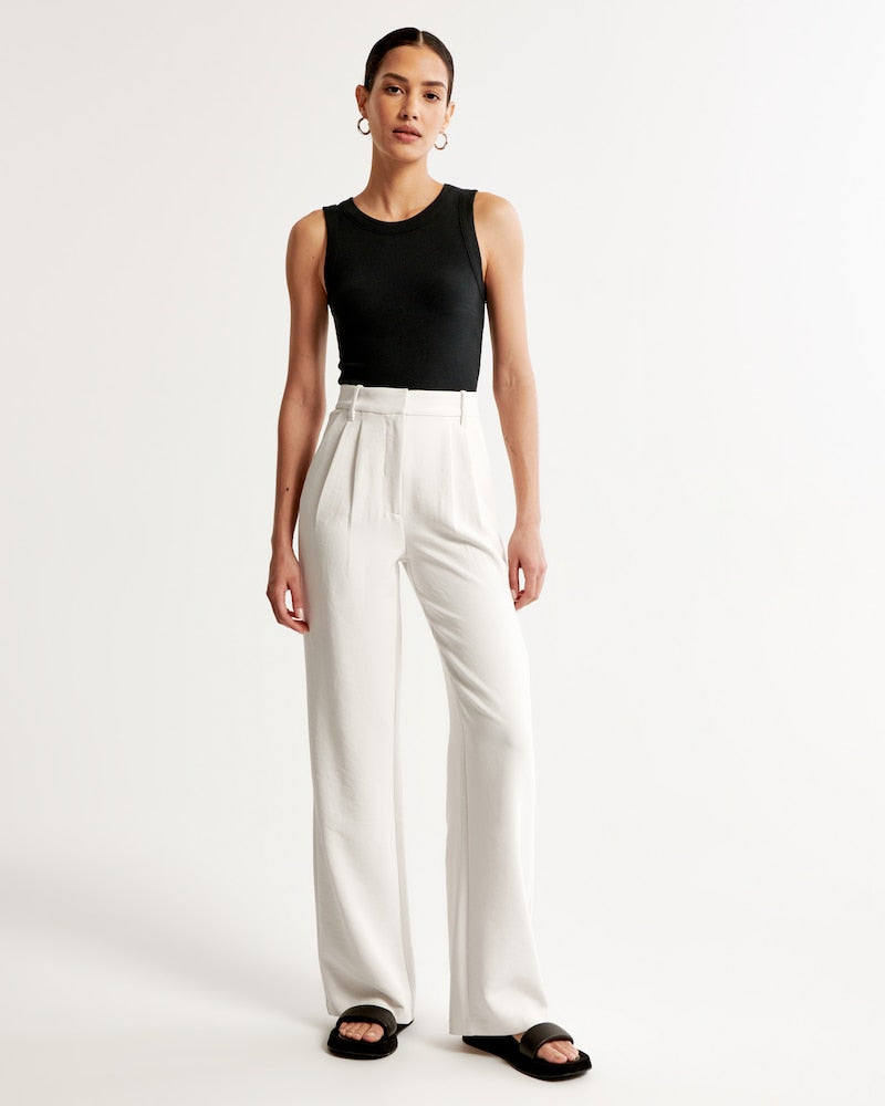 🎄Christmas Special Sale-[SAVE 50% OFF]--Wide-Leg Tailored Pants--BUY 2 GET 15% OFF & FREE SHIPPING