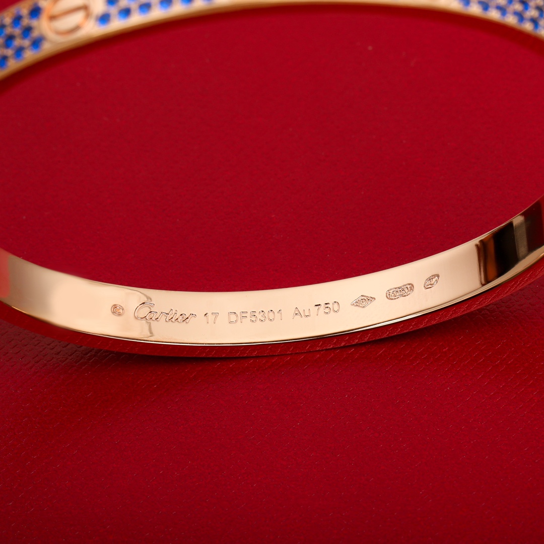 Cartier Love wide screw full diamond bracelet