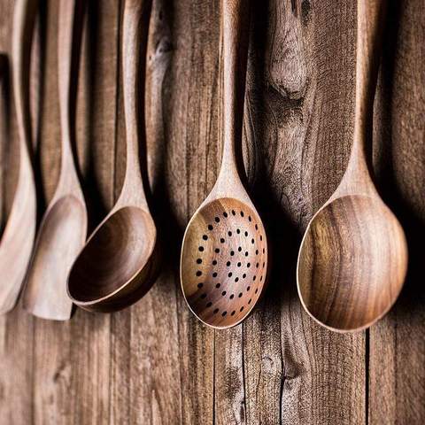 🎅Early Christmas Sale🎅TEAK WOODEN UTENSIL SET
