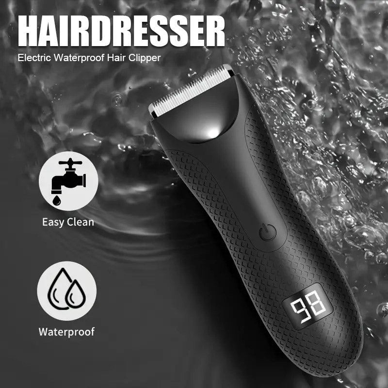 🔥Free Shipping🔥Men Groin & Body Hair Trimmer (Trimmer Blade, Waterproof Wet/Dry Groomer, USB-C Rechargeable,With Charging Dock)