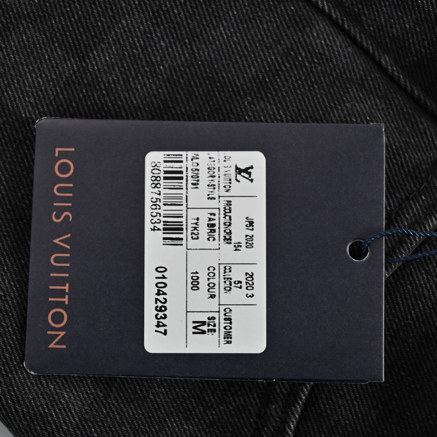 Louis Vuitton 24Fw Gradient Checkerboard Washed Jeans