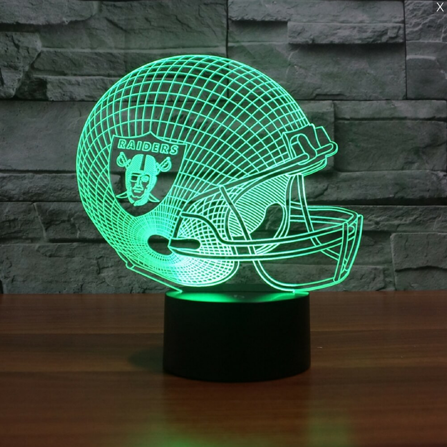 LAS VEGAS RAIDERS 3D LED LIGHT LAMP