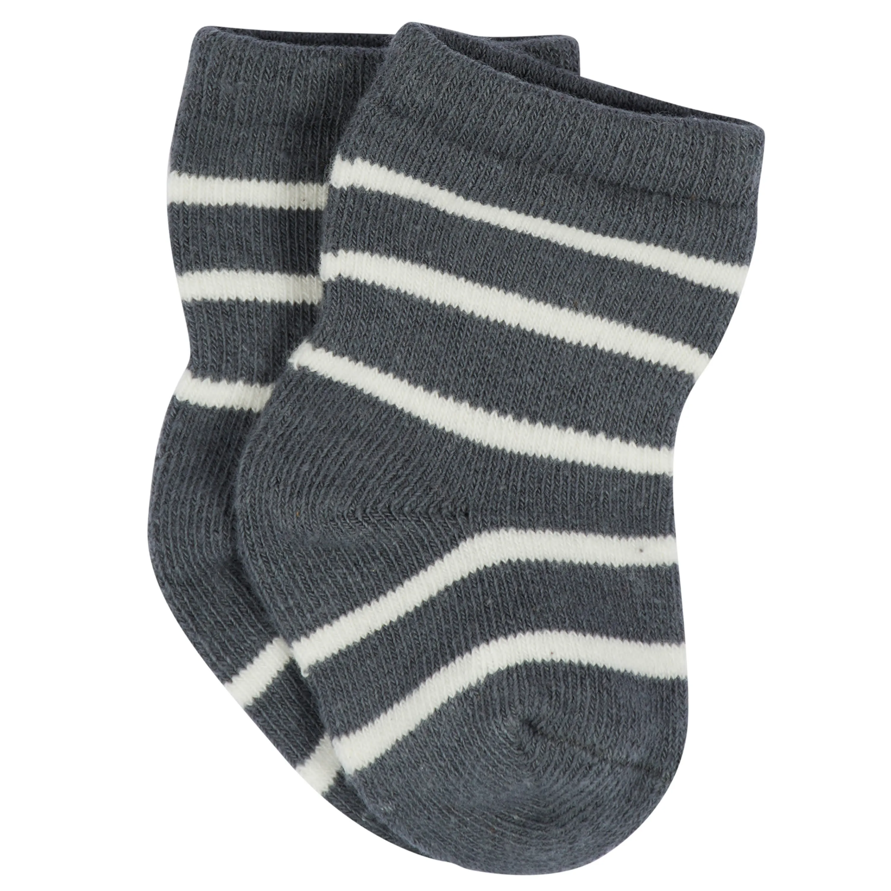 12-Pack Baby & Toddler Boys Unbearably Cute Jersey Crew Wiggle Proof Socks