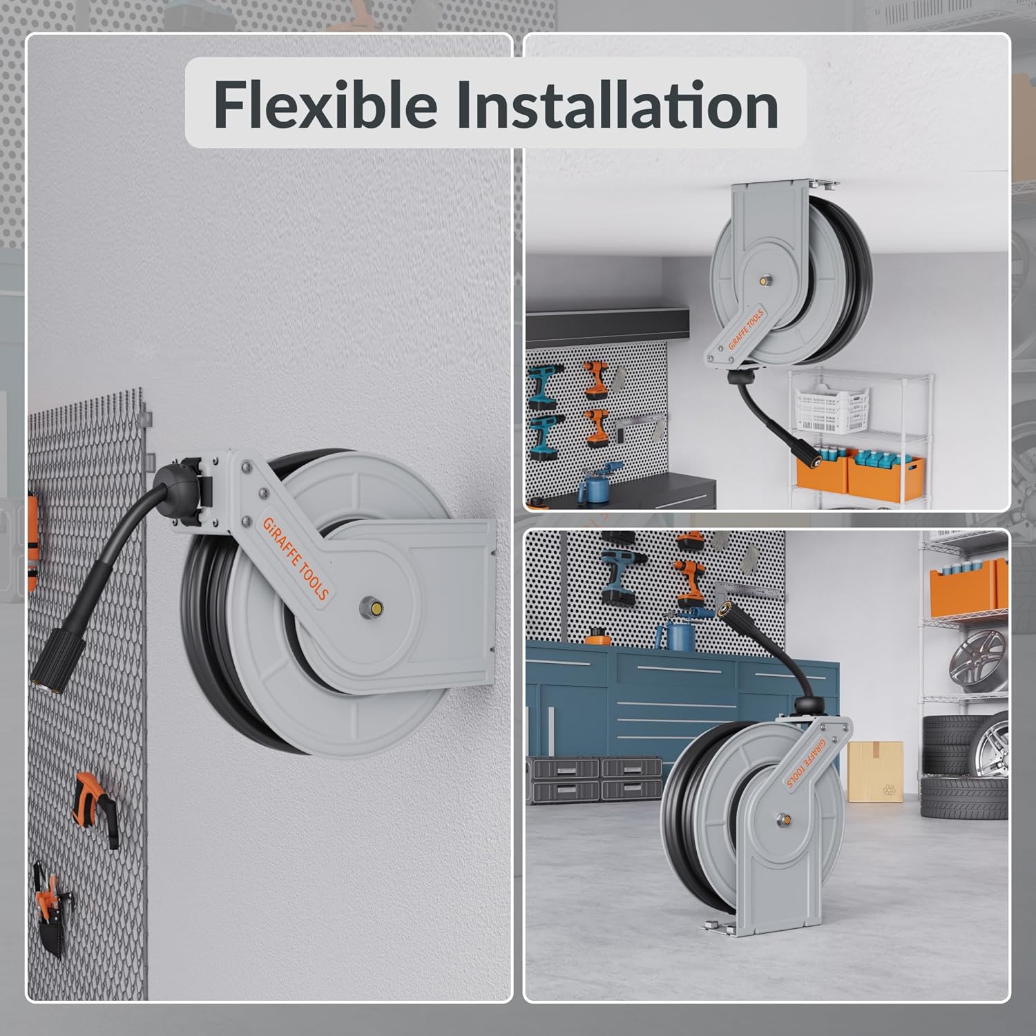 Giraffe Tools Pressure Washer Hose Reel 1/4