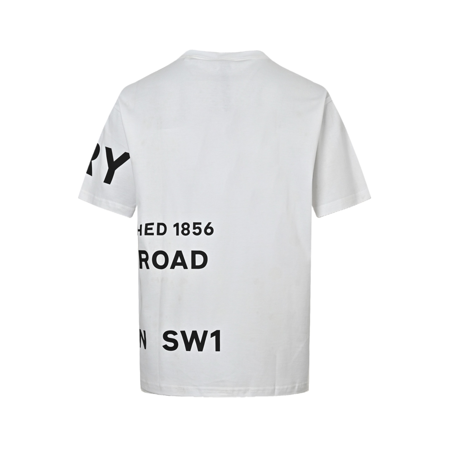 Burberry thick rubber letter logo print short sleeves