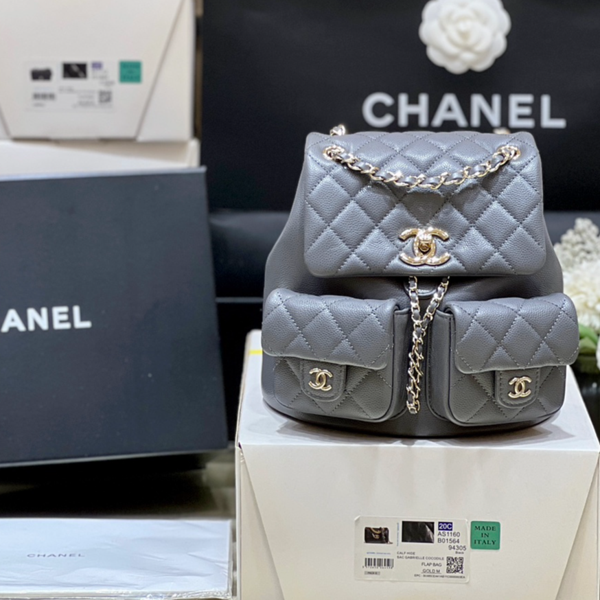 Chanel 24A duma double backpack 3860