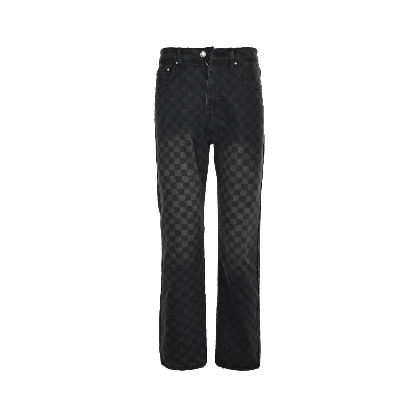 Louis Vuitton 24Fw Gradient Checkerboard Washed Jeans
