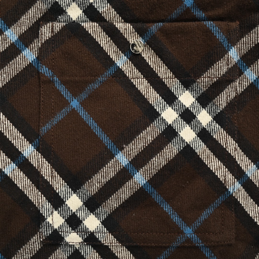 Burberry 24Fw Check Flannel Shirt Jacket