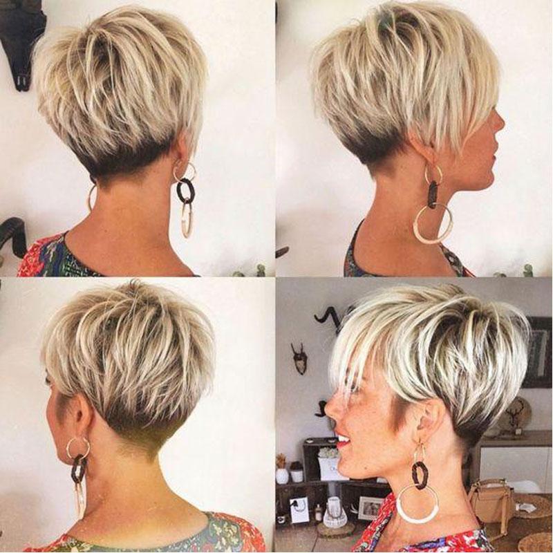 Luna C45 Layered Short Pixie Straight Wig for Black Women