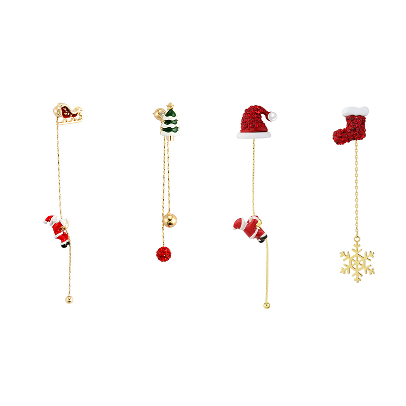 (🌲Early Christmas Sale- SAVE 50% OFF)Climbing Santa earrings-⏰BUY 3 GET 2 FREE TODAY!!
