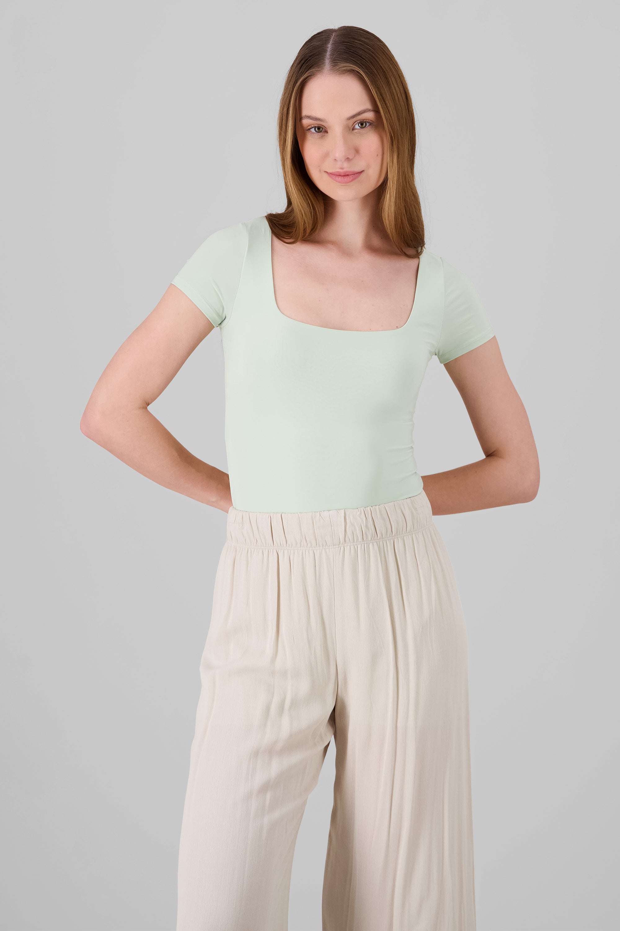 SquareNeckline Basic Bodysuit