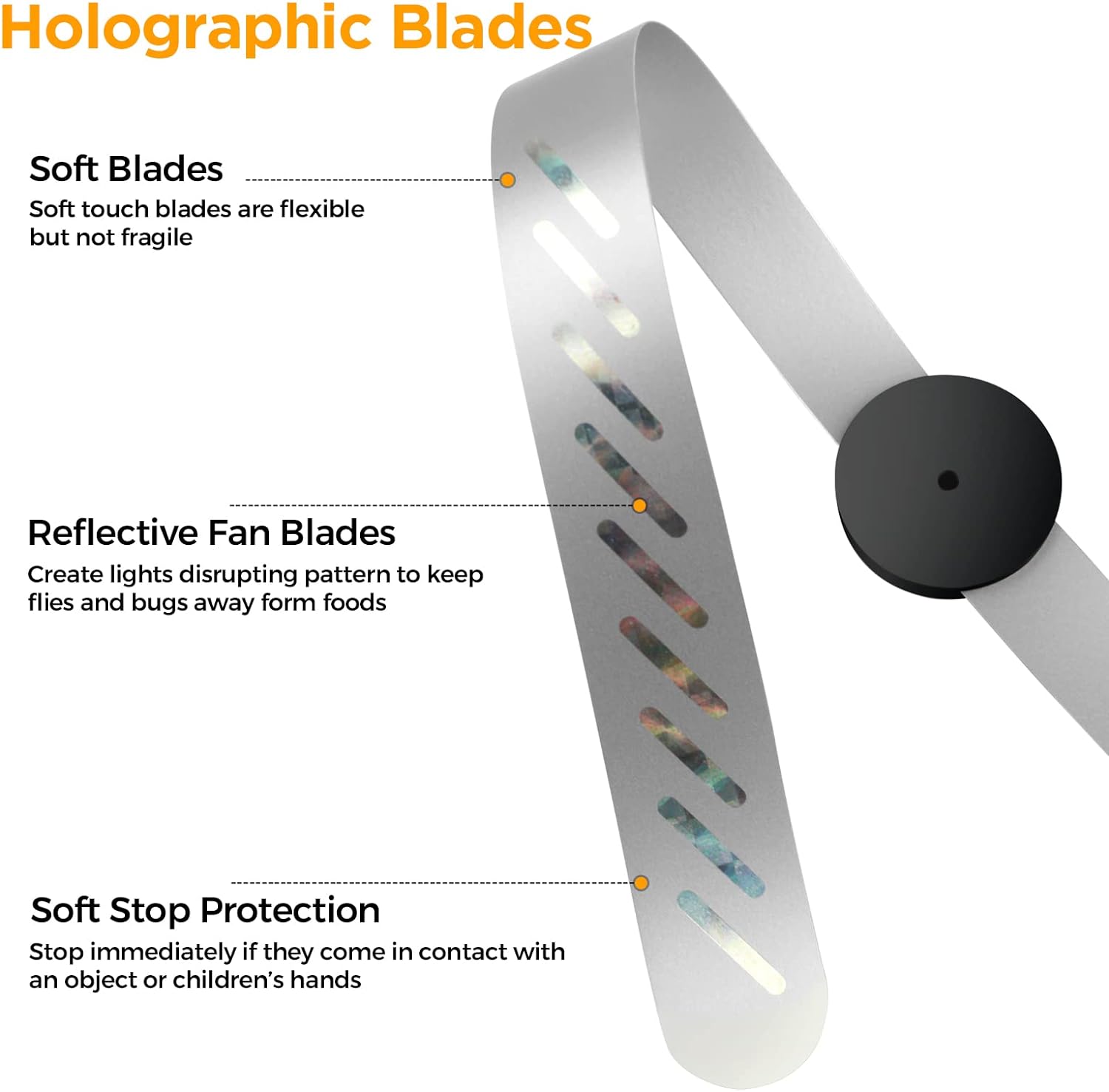 👍Last Day Promotion 60% OFF💥Portable & Soundless Fly Fans for Tables