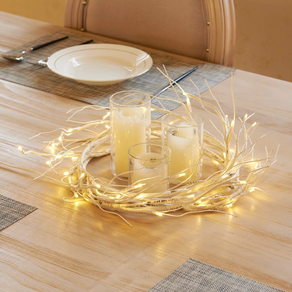 ✨🎄6FT Lighted Birch Garland with 48 LED Lights🔥Buy 2 Get 10% OFF & Free Shipping