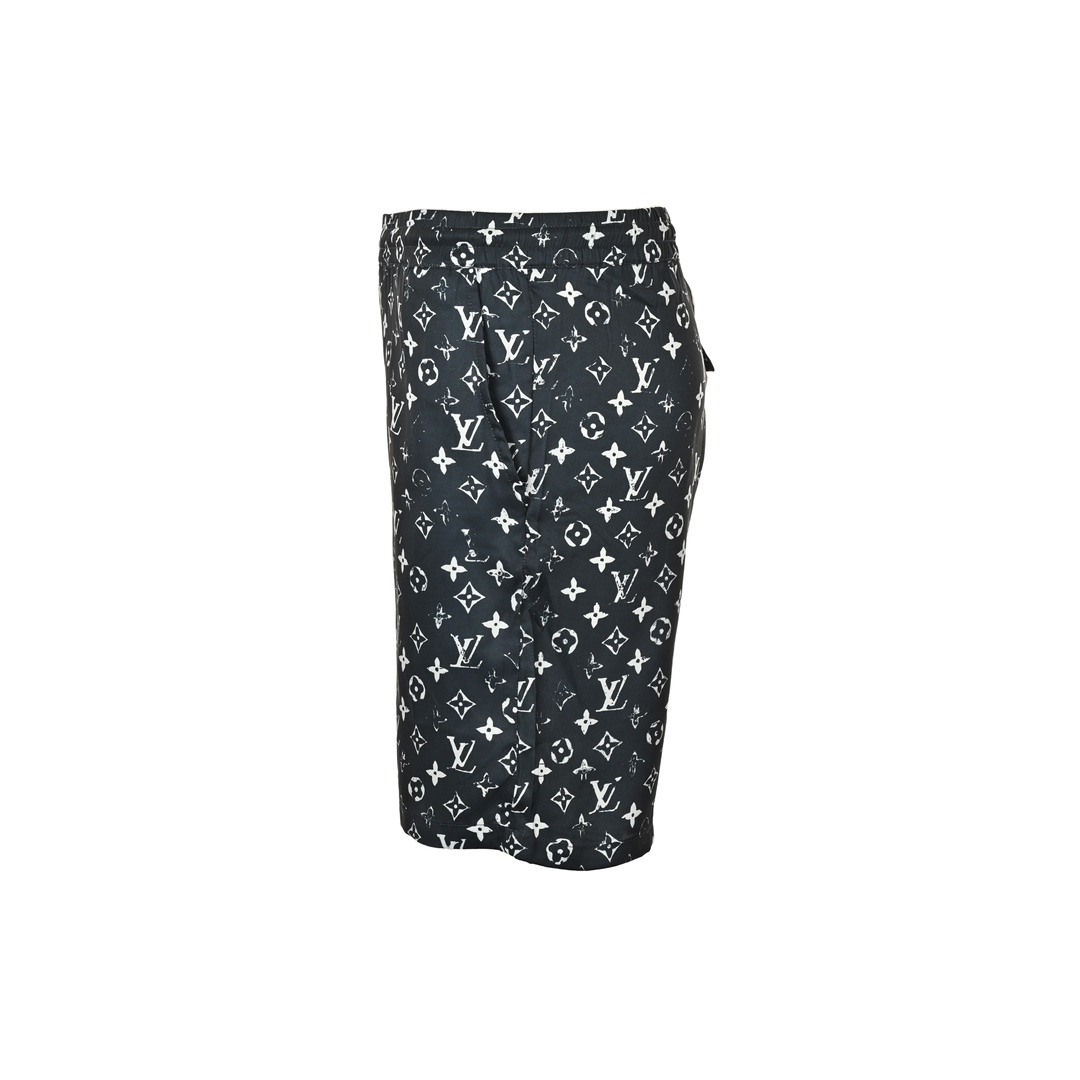 Louis Vuitton 24ss all over print monogram silk suit beach shorts