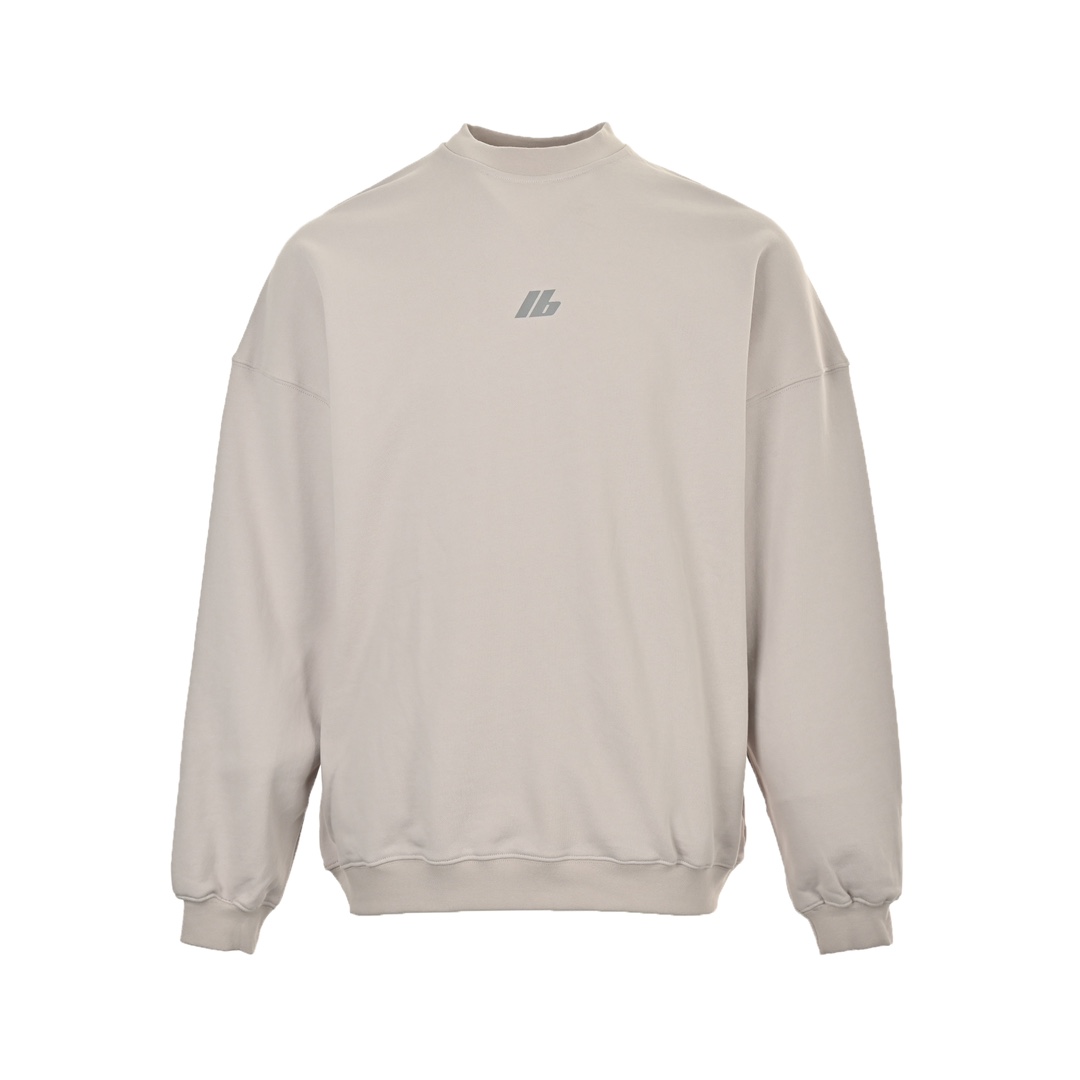 Balenciaga 24Fw reflective lettering logo crew neck sweatshirt