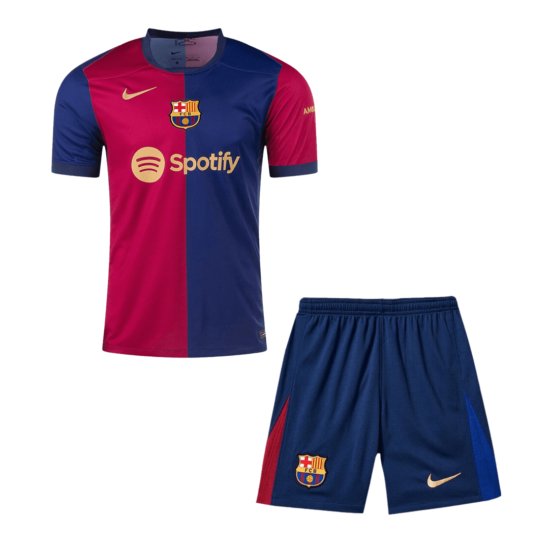 Barcelona football jersey set (Shirt+Shorts) 2024/25