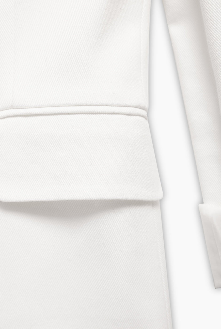 Saco blanco sastreado
