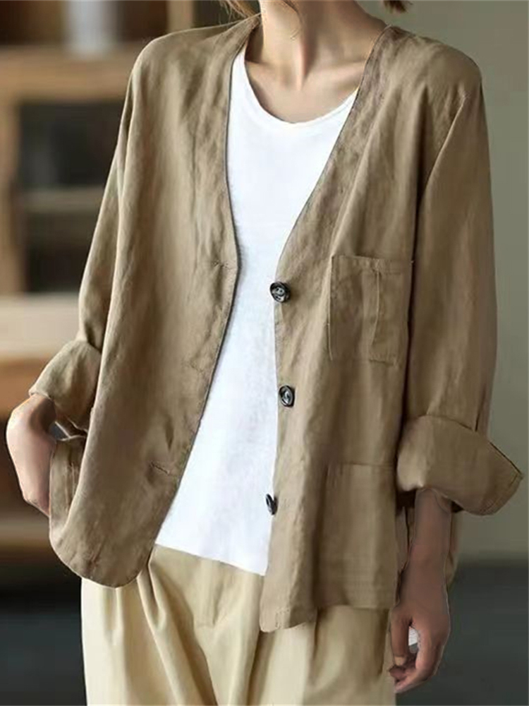 Basic Patch Pocket Woven Jacket