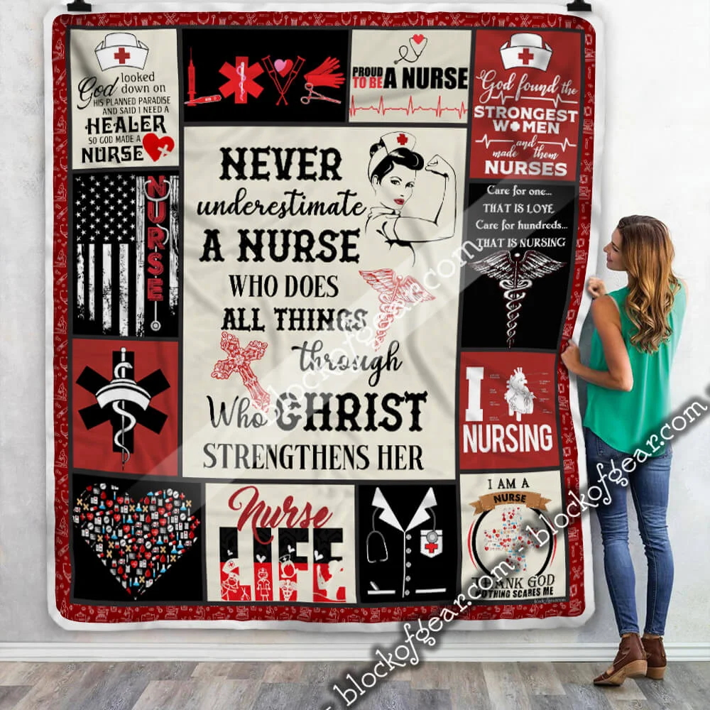 Proud To Be A Nurse Sofa Throw Blanket SLB62