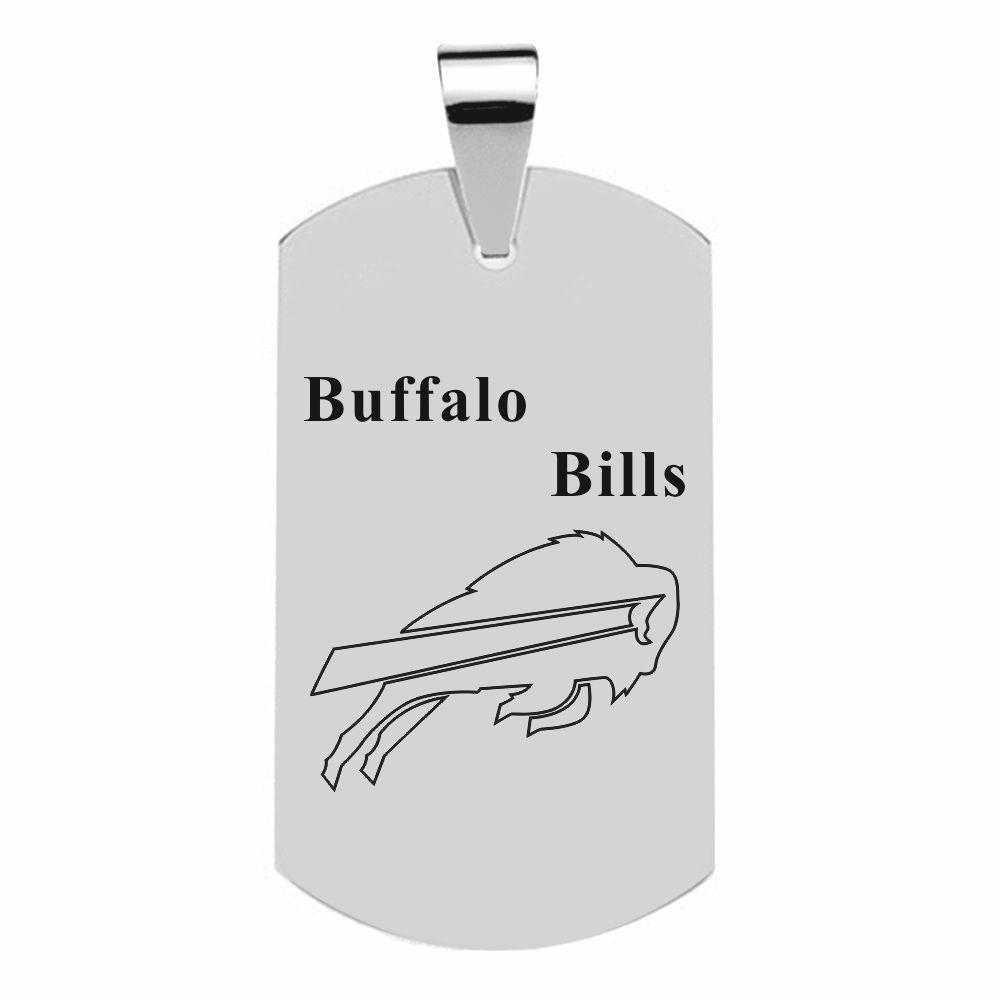 BUFFALO BILLS TITANIUM STEEL DOG TAG