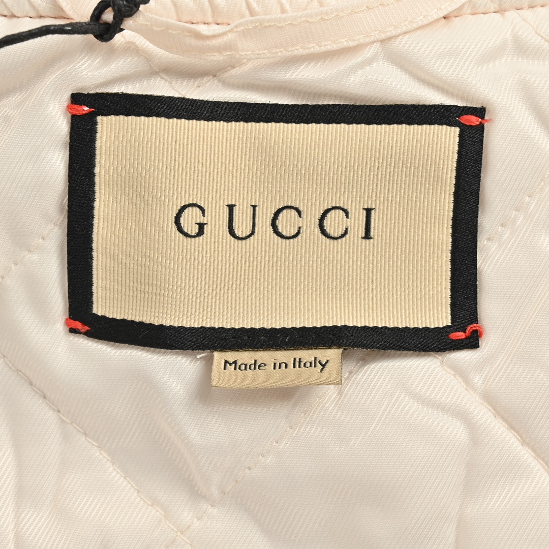 Gucci 24Fw baseball jacket with detachable sleeves and embroidered lettering