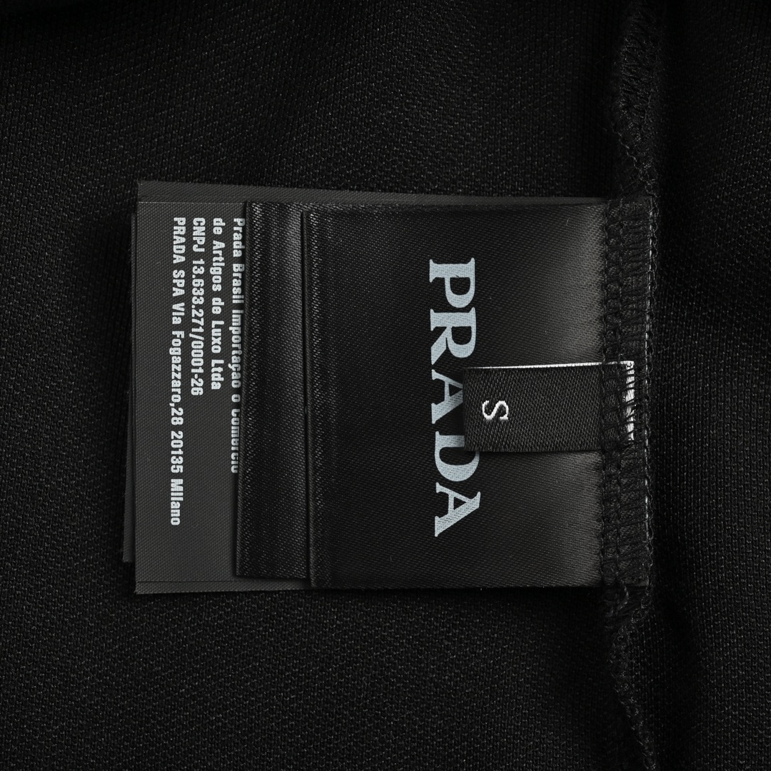 Prada 24ss Basic Triangle Logo Polo Short Sleeve